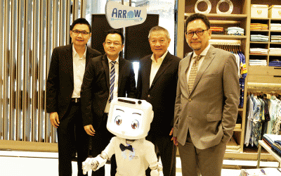 THE WORLD FIRST POINT OF SALE ROBOT