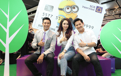เกรท วรินทร และครอบครัวเป้ย ปานวาด ชวนถือ “บัตรเดบิต SCB มินเนี่ยน พลัส”