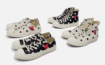 COMME des GARÇONS PLAY x Converse Polka Dot Chuck Taylor