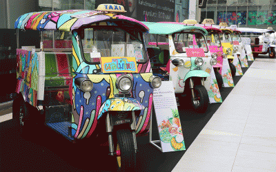 พาเหรดตุ๊กตุ๊กดีไซน์เก๋ Siam Food Festival @สยามพารากอน