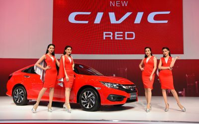 ฮอนด้า เผยโฉมอันร้อนแรงของ ฮอนด้า ซีวิค สีแดงแรลลี่